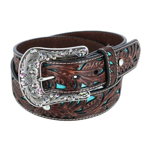 Ariat Women\'s Western Belt with Turquoise Inlays main image 4